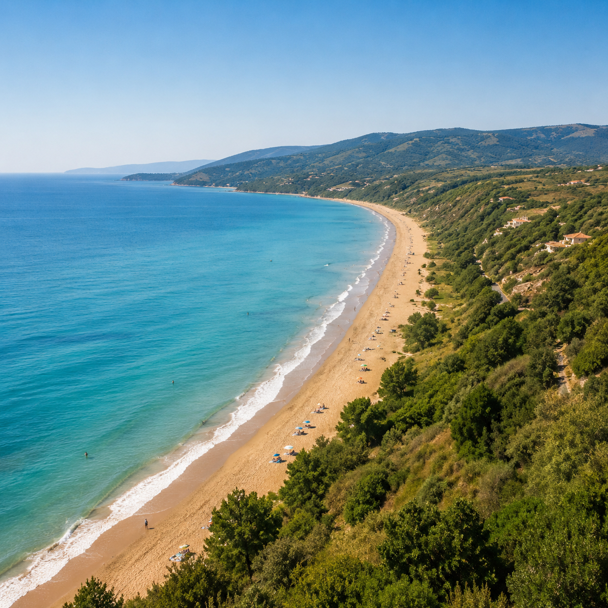 Plage de Vasto sur la côte Adriatique